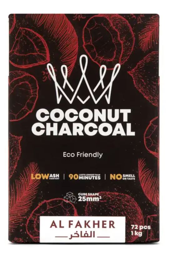 Al Fakher Cube Coconut Hookah Charcoal