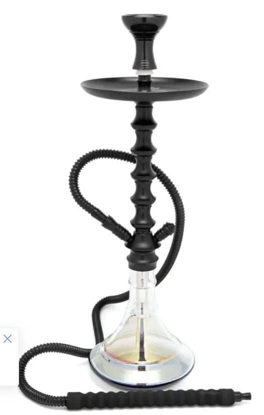 Amira and BYO Large Taurus Hookah - Black - 24 inches